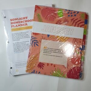 Sonlight Homeschool Planner Undated Academic Organizer Tropical Floral New